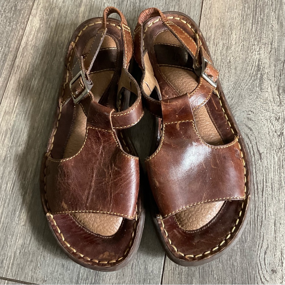 Born Sandals Tan Leather, Women’s Size 6